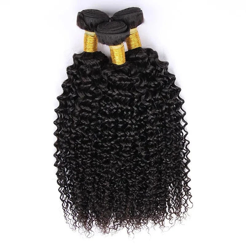 10A Jerry Curly Bundles Cheap Virgin Brazilian Cuticle Aligned Human Hair