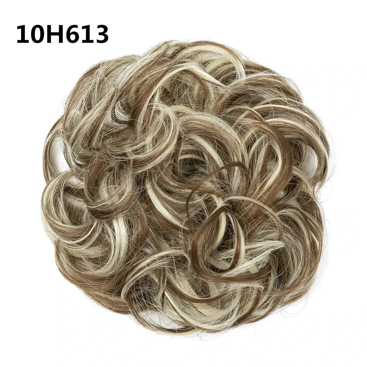 10H613 SARLA Wholesale Fabric Wrap Curly Wigs Scrunchie Elastic Rubber Band SyntheticEasy Messy Hair Bun Extensions chignon Hair Women