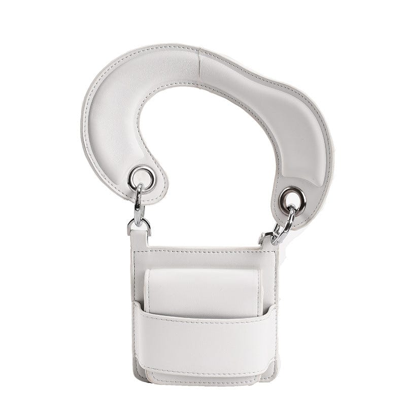 11*11*3cm / White CARTER LISA Candy Color Geometry  Messenger Bag Cute Mini Crossbody For Women Purses Solid PU Handbags