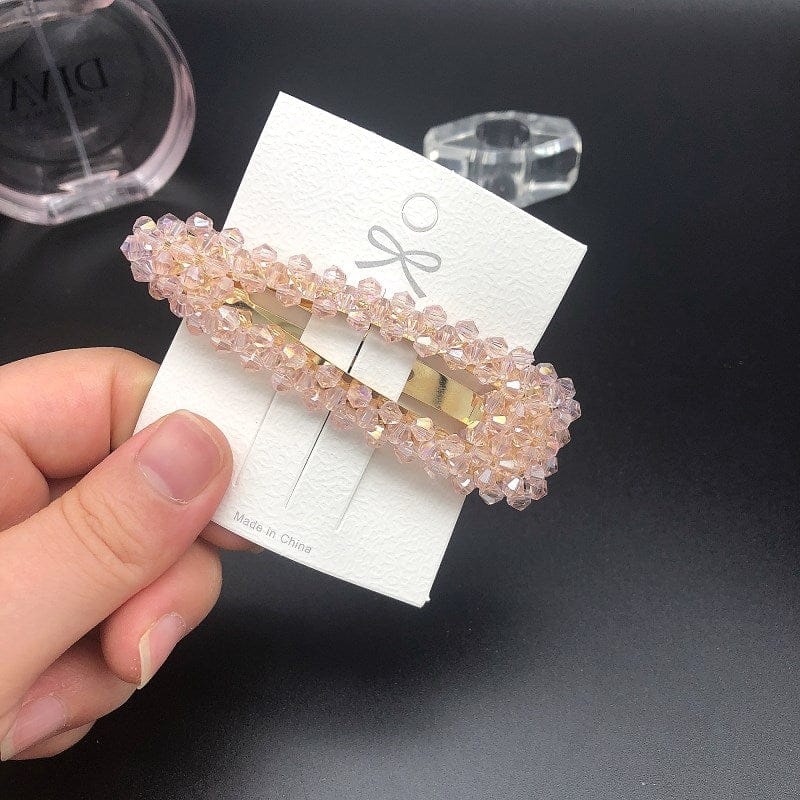 12 Horquillas Para Pelo Hair Clips Accessories Slides Barrettes  Jepit Rambut Cute Hairgrips Bling Rhinestones Paved Headdress