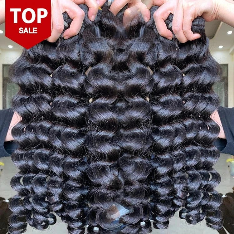 12 Inches / 13x6 lace frontal wig Raw Indian Temple Hair Bundle Vendor 100% Unprocessed Human Hair Weft Wholesale Virgin Human Hair Extensions