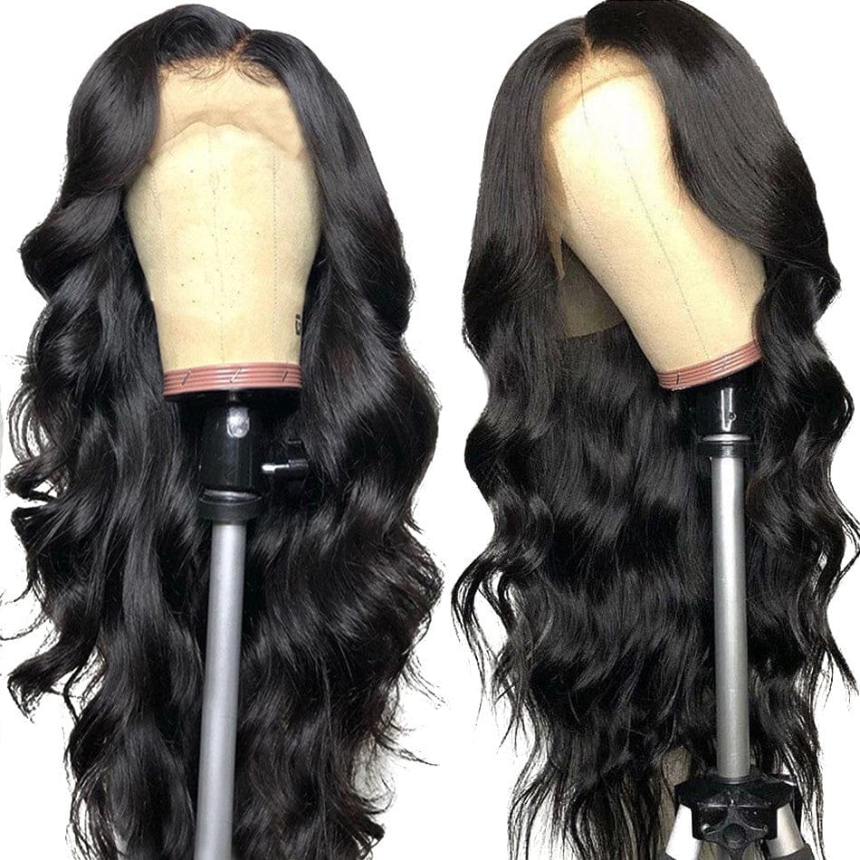 12 Inches / 4*4 Body wave lace wig Long Wholesale Human Hair Lace Front Wigs Body Wave Full HD Lace Frontal Wigs For Black Women Glueless Lace Closure Wigs