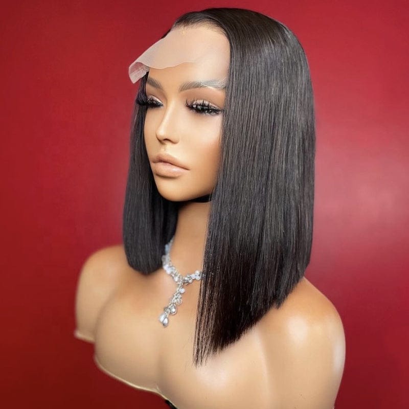12 Inches / bob hair 1 cute bob  human hair lace front wigs for black women  full lace braided wigs vedor   wholesale peruvian bob wigs
