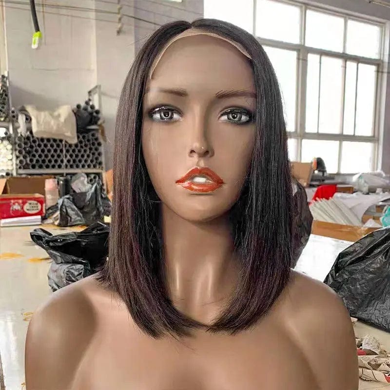 12 Inches / Natural Color T bob Piano Color Double Drawn Short Bob Wig