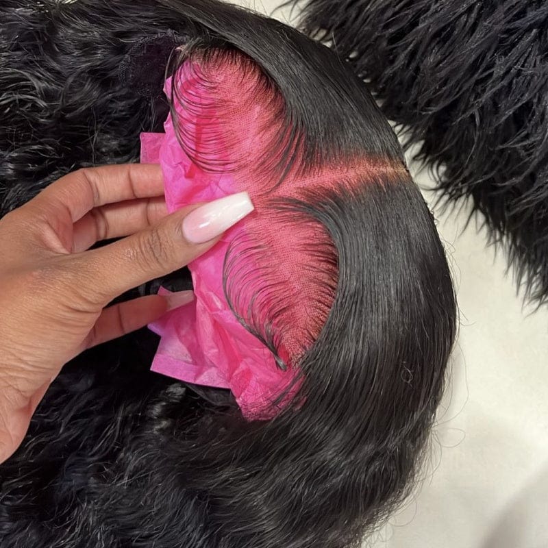 12 Inches / T part lace wig short human hair body wave middle part pre plucked natural hair line 150% 180% density human hair hd full lace wigs for women