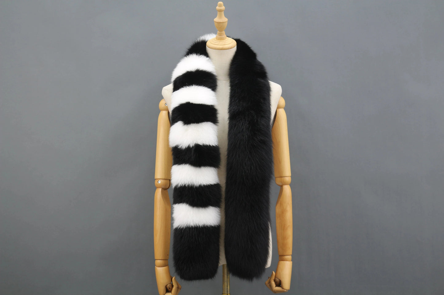 12 Modern Long Hair Genuine Fox Fur Accessory Lady Winter fox Fur Scarf