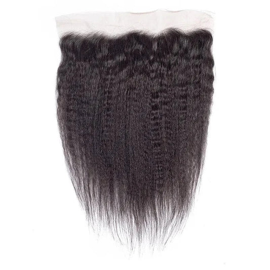 12A Grade Yaki Straight Raw Indian Vietnamese Virgin Hair Lace Frontal Closures