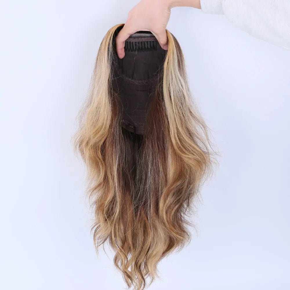 12INCHES / Picture Color / 7X8 topper silk Base hair topper for Women