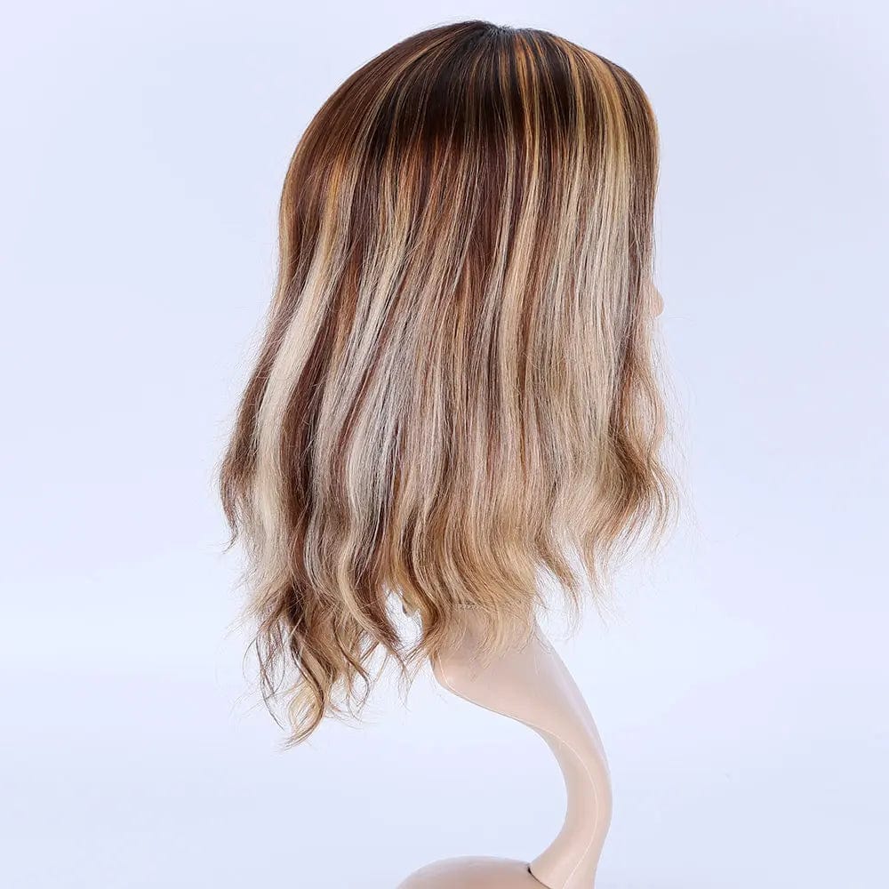 12INCHES / Picture Color / 7X8 topper silk Base hair topper for Women