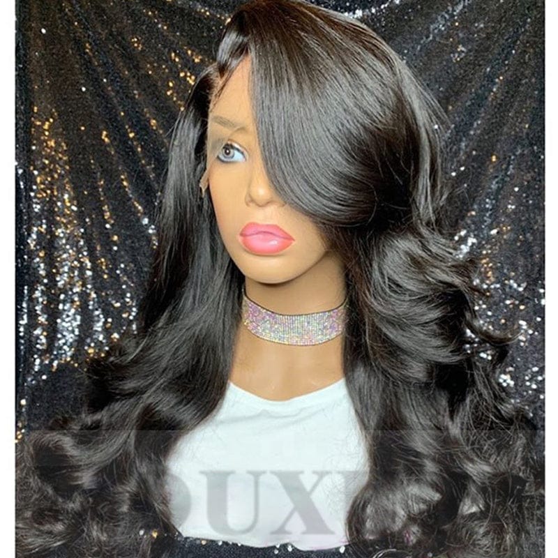 13*6HD 100 percent human natural color lace front wig human hair baby wave  lace front wig brazilian hair front lace wig