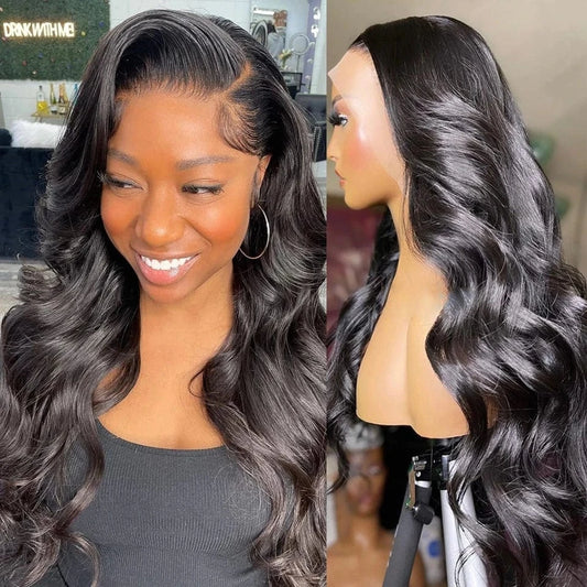 13x4 Hd Lace Frontal Raw Indian Front 40 Inch Human Hair Full Lace Front Wig Natural Hair Wig Vietnamese Raw Hair Wigs