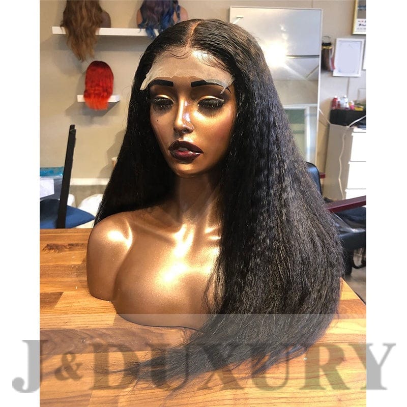 13x4 HD transparent lace front wigs cheap hair vendor kinky straight top grade human hair 4x4 , 5x5 HD lace closure wigs