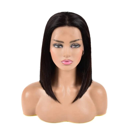 13x4 Lace Short Bob Wigs 150% 180% Brazilian Remy Hair Can Be Dyed Lace Front Human Hair Wigs Pre-Plucked Bleached Knots