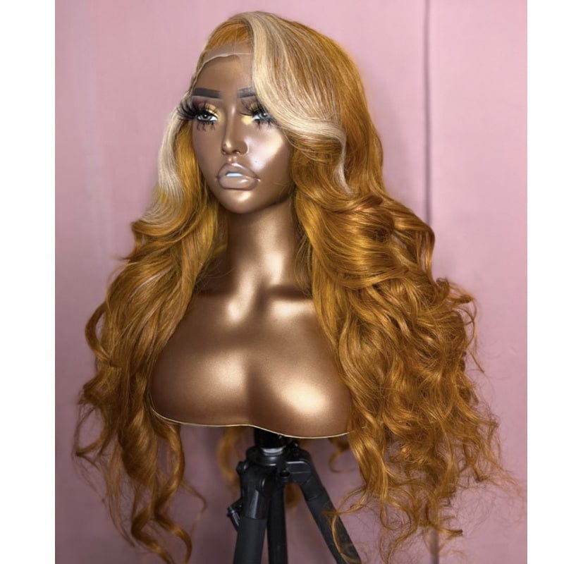 13x6 hd human hair lace front wig highlights color virgin human hair braided wigs lace front wigs for black women