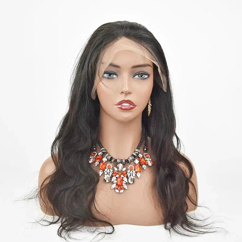 14 Inches / Black Overnight Shipping Body wave Hd Lace Frontal Wig 13x6 HD Lace Front Human Hair Wigs for Black Women With Baby Hair