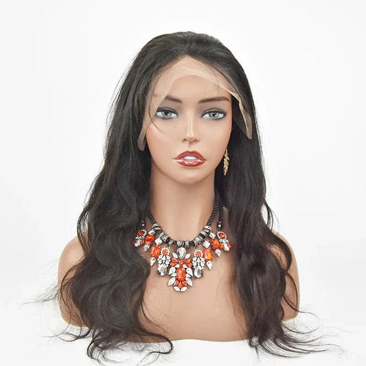 14 Inches / Black Overnight Shipping Body wave Hd Lace Frontal Wig 13x6 HD Lace Front Human Hair Wigs for Black Women With Baby Hair