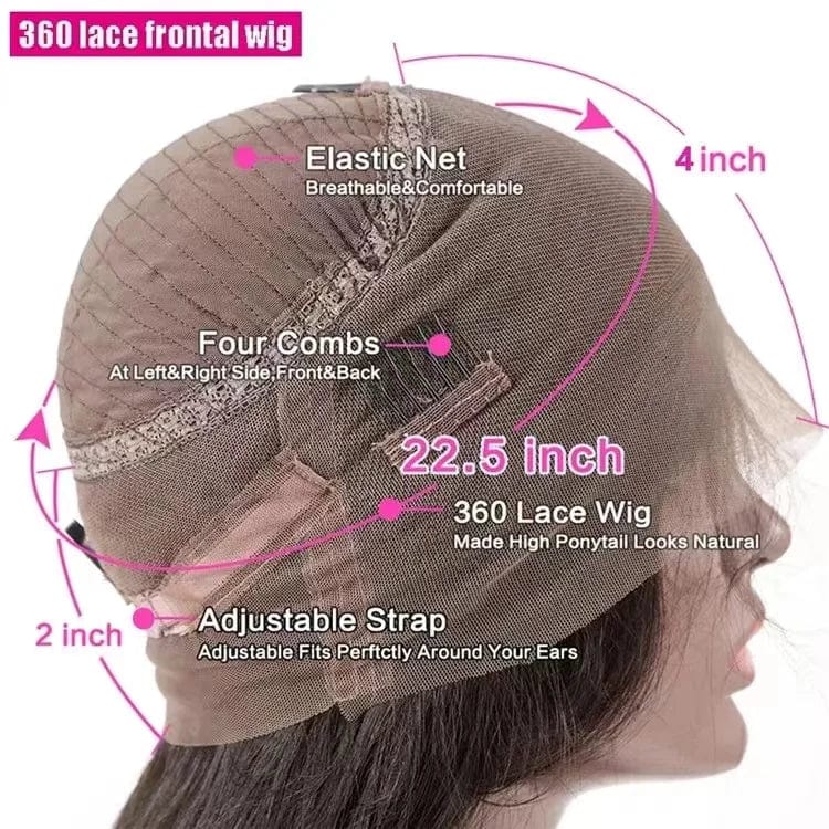 14 Inches / Body Wave 150% density 360 Wig transparent lace Glueless Full Hd Lace Wigs Human Hair Water Wave Body Wave 13X4 13X6 Lace Front 360 Full Lace Frontal Wigs For Black Women