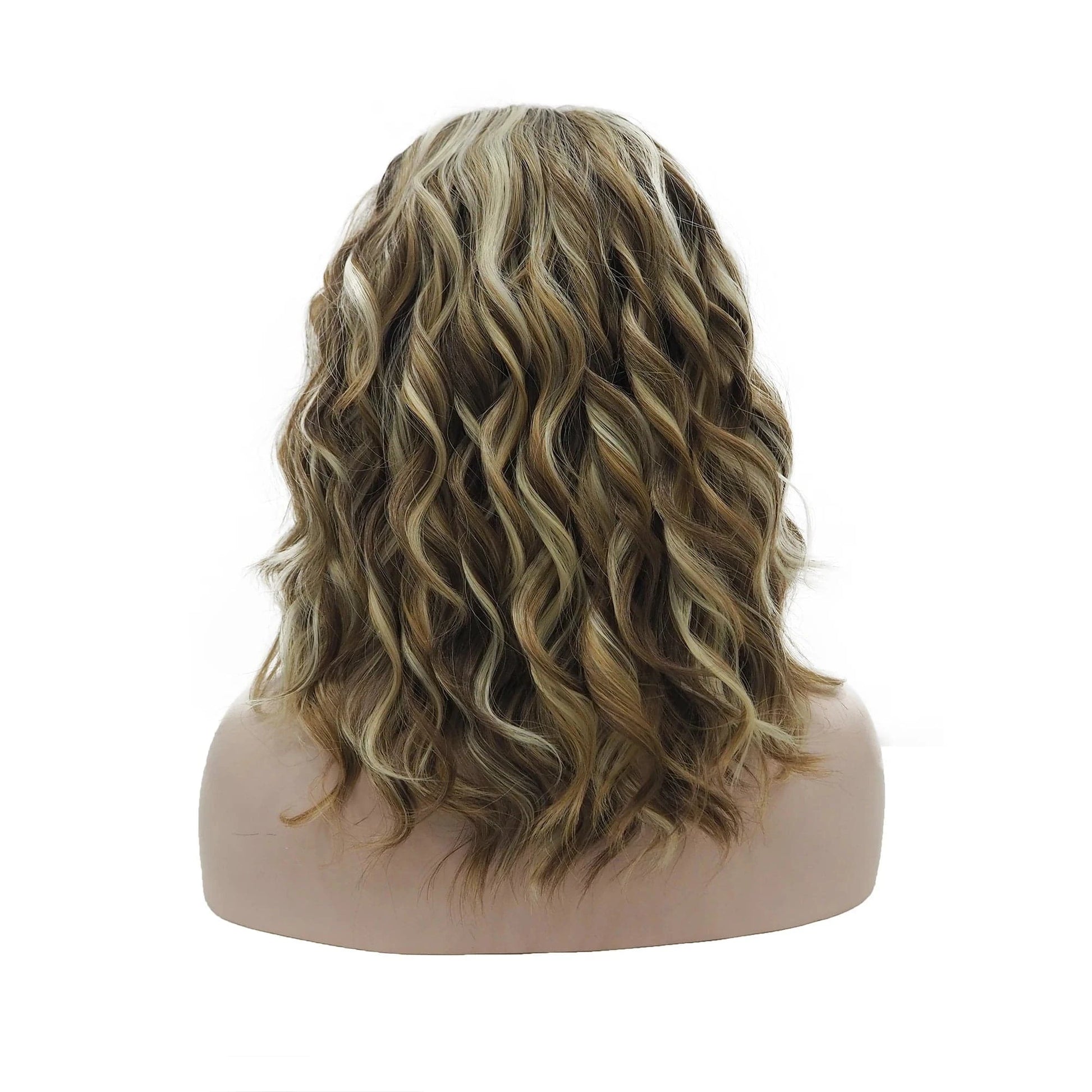 14 Inches / N17-2112-02-GL Celebrity 14inch ombre natural color short curly WigCosplay Premium Synthetic Wigs Futura Heat Resistant Synthetic Hair Wig