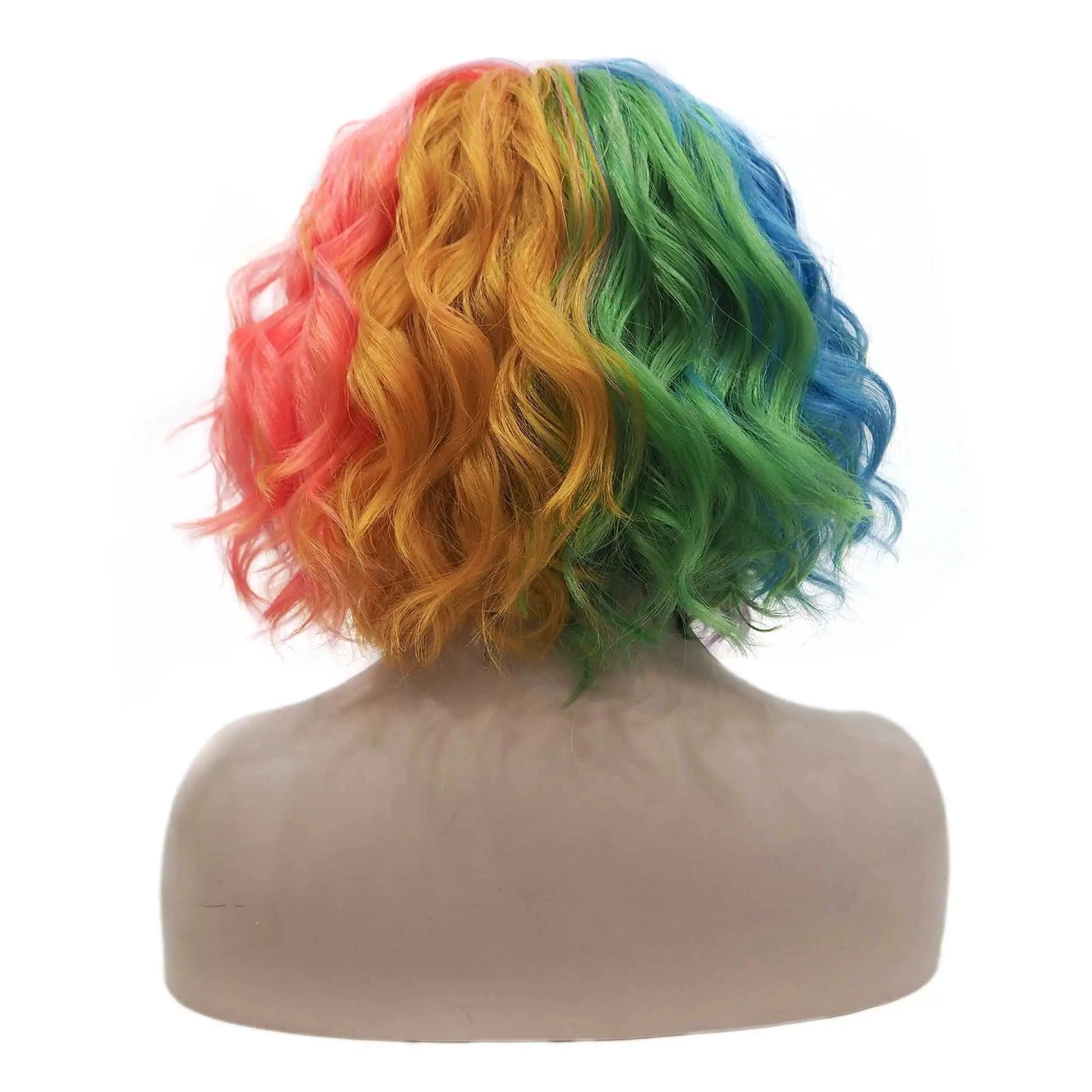 14 Inches / S37-2101-03-GL Celebrity Wig  New Designed rainbow highlighted color Daily life Wearing futura Henlon fiber Synthetic Lace front Wigs
