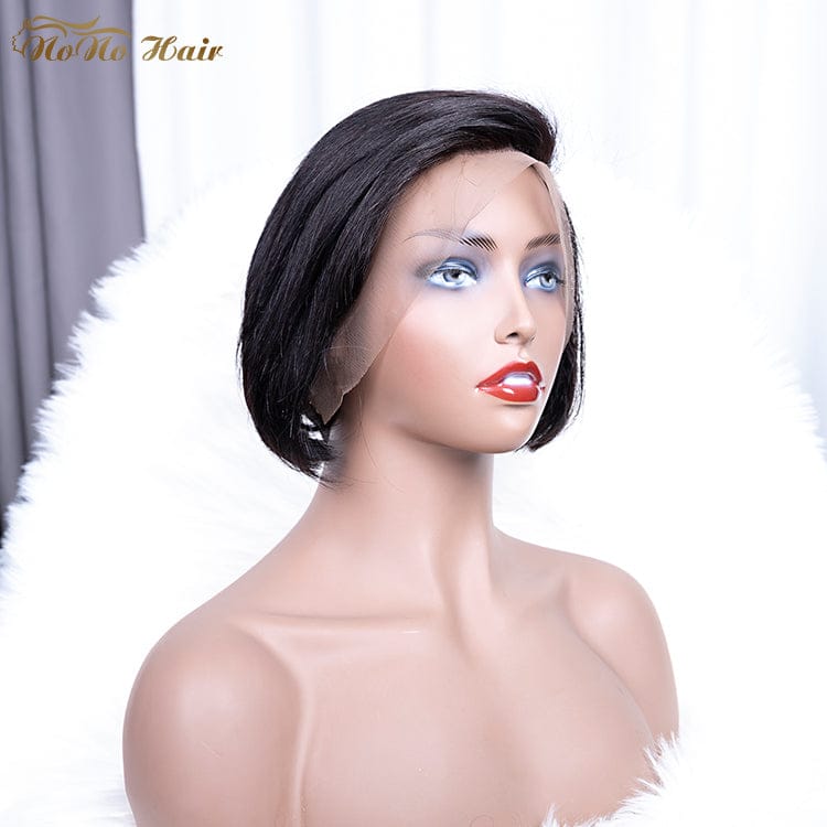 150% 180% Density Pixie Cut Lace Wig Human Hair,Natrual Black Natural Human Hair Wigs,360 Lace Hair Extensions Wigs