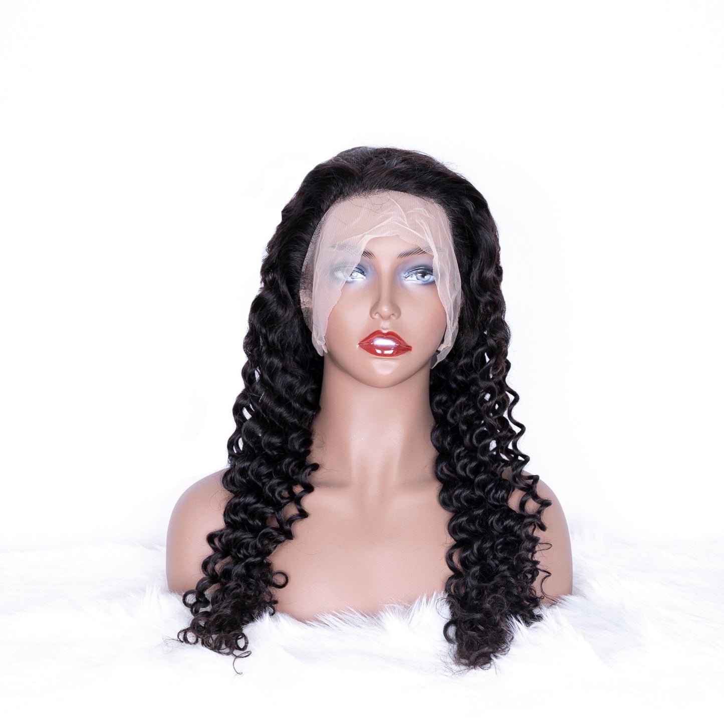 16 Inches / 370 deep wave Cheap Price Natural Hair Wig 100% Brazilian Human Lace 13*6 Indian Virgin Hair Frontal Wig Glueless Swiss Full Lace Wig Hair