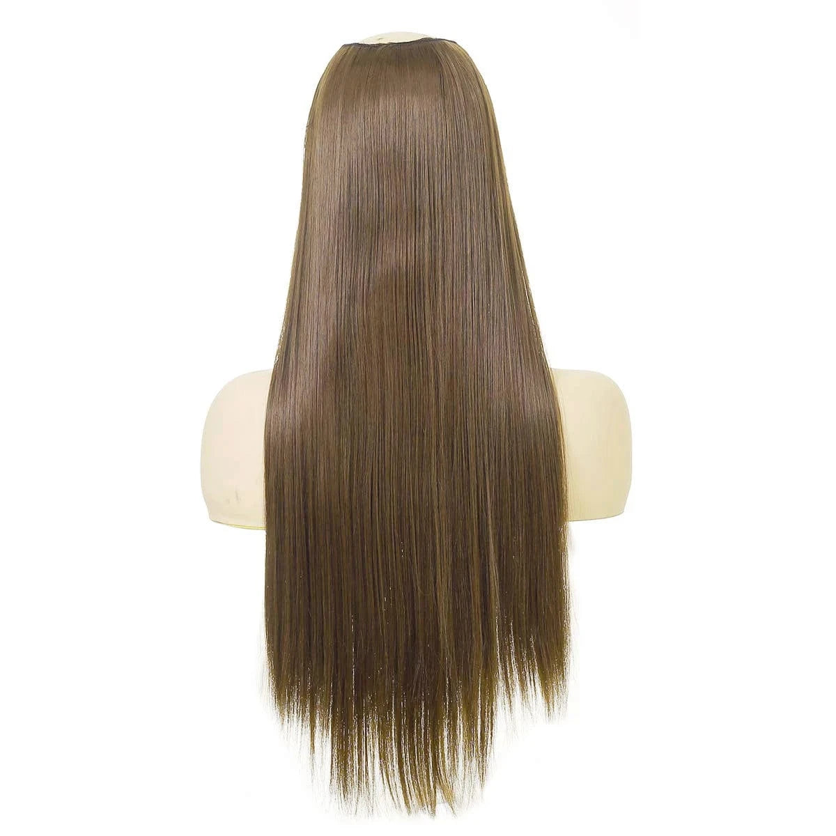 16 Inches / 8# SARLA 24" High Quality Hair Extension Supplies Best Synthetic Fiber Straight Clip In Hair Extensions Cheap U Part Wig For Women