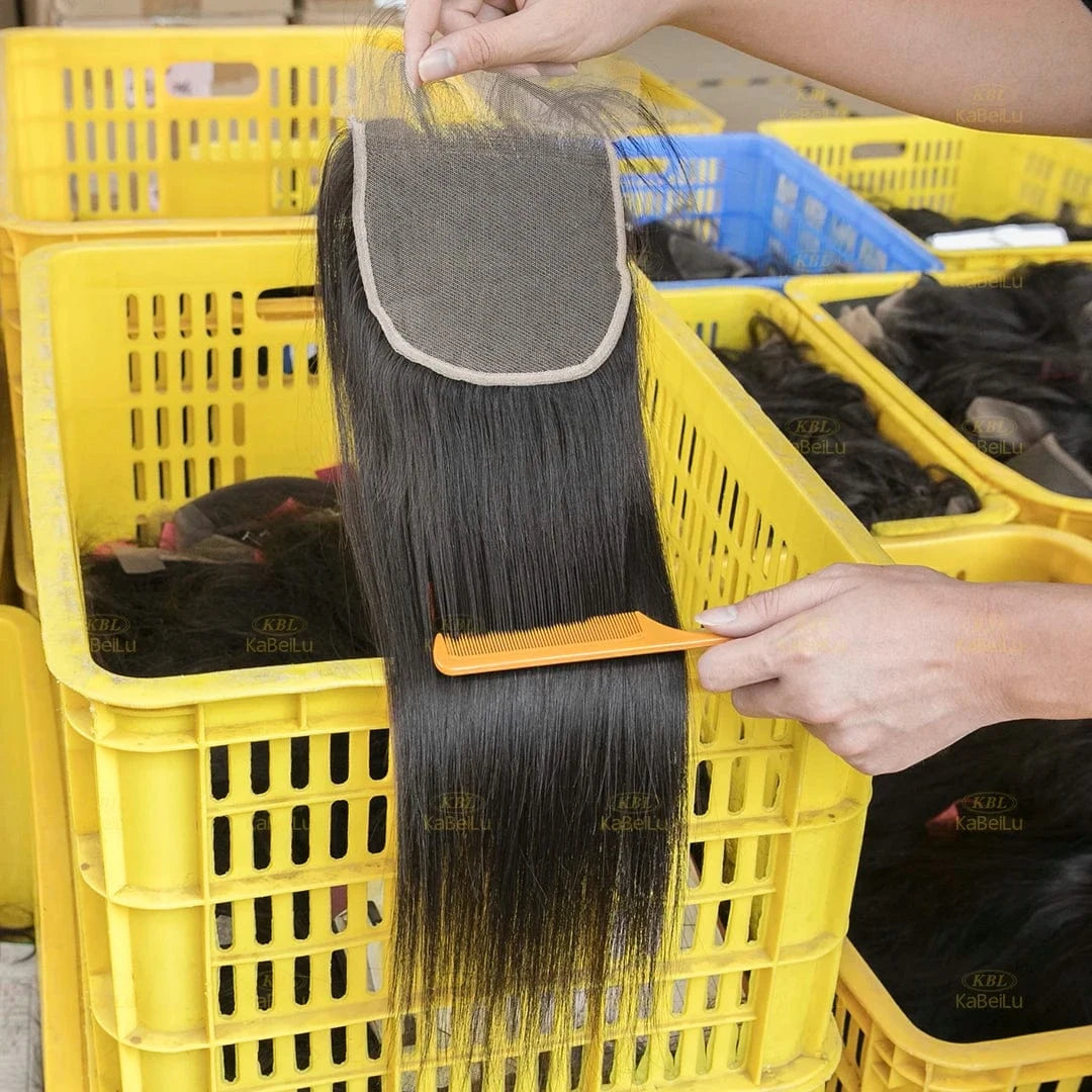 16 Inches / Black Raw indian hair silk base closures,wholesale skin base indian hair closure,indian human hair extension bundles with closure