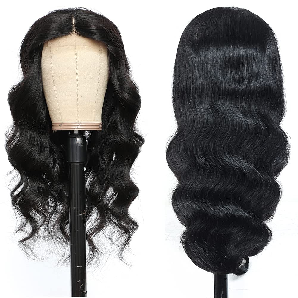 16 Inches / Body Wave MYLOCKME Brazilian Glueless 30 Inch 13x4 Ear To Ear  Bone Straight Human Hair HD Transparent Lace Wig With Baby Hair For Women