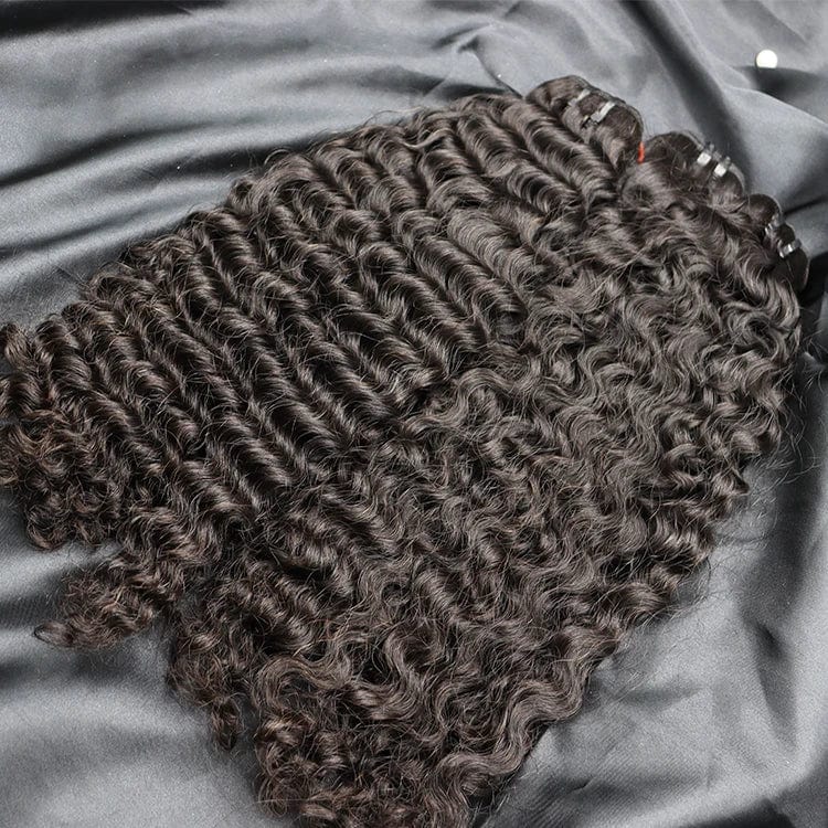 16 Inches / deep wave hair bundles Burmese Curly Vietnamese Raw Human Hair Cuticle Aligned Hair burmese raw hair bundles