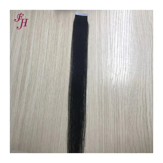 16 Inches / free sample tape hair one piece 2.5g FH free sample human hair 16 inches 2.5g one piece white glue tape hair extension human hair extensions