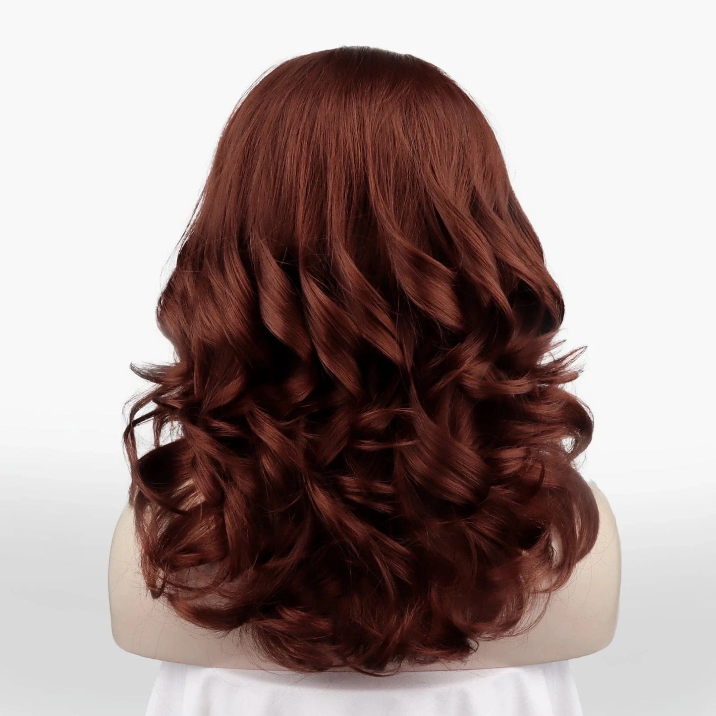 16 Inches / N19-35-GL Celebrity 16inch Short bob cut solid color red  hair Matte Heat Resistant Fiber synthetic wigs vendor