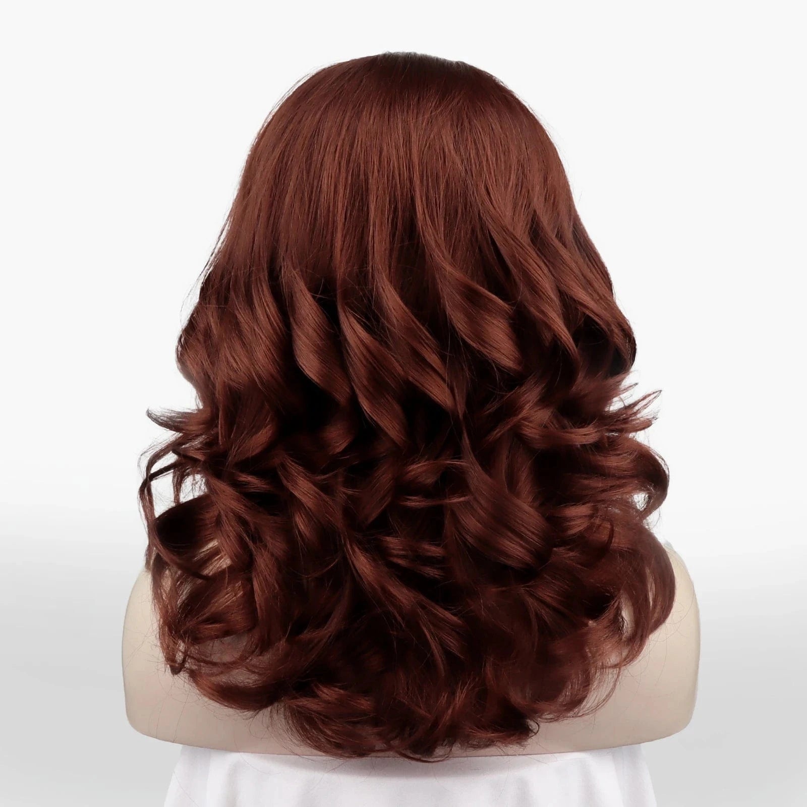 16 Inches / N19-35-GL Celebrity 16inch Short bob cut solid color red  hair Matte Heat Resistant Fiber synthetic wigs vendor