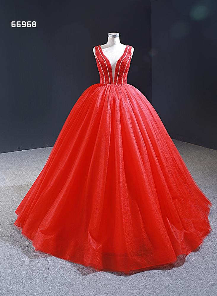 16 / Red Jancember RSM66968 red prom heavy beaded elegant women cheap celebrity evening dresses