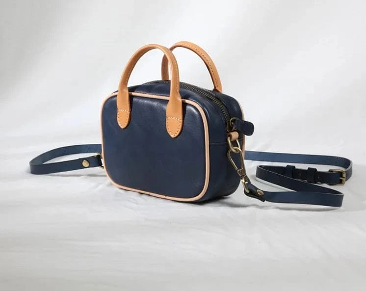 17*11*7cm / blue New Fashion Genuine Leather Handbags Messenger Bags Shoulder Bags For Women