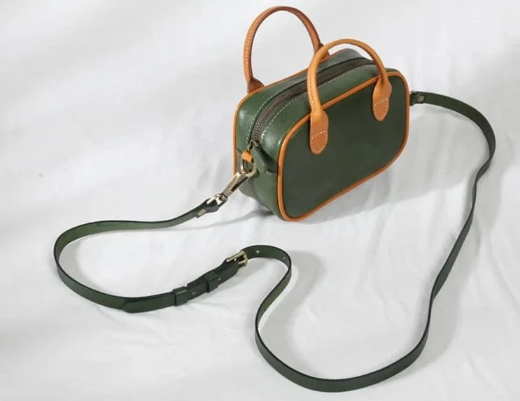 17*11*7cm / green New Fashion Genuine Leather Handbags Messenger Bags Shoulder Bags For Women