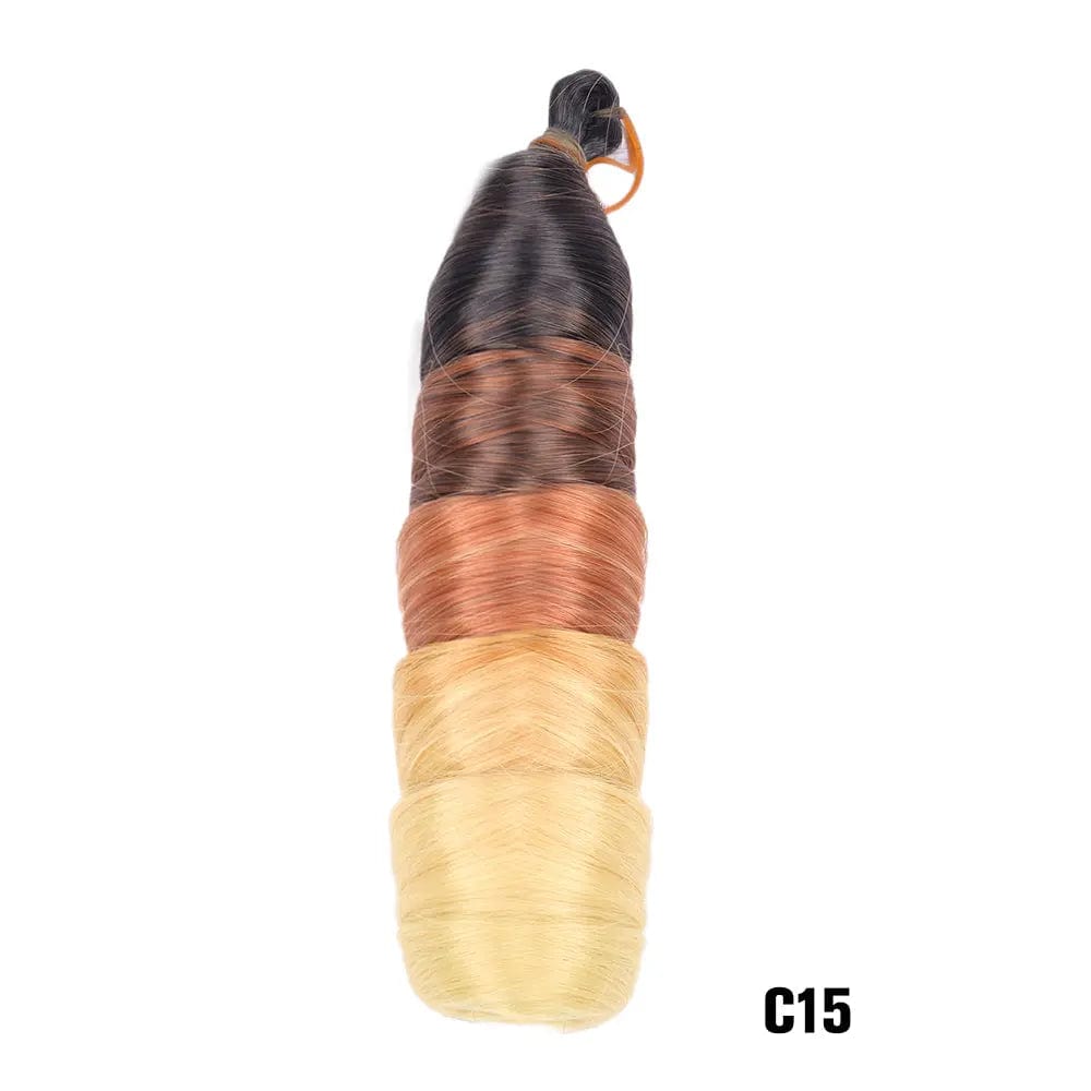 18 Inches / 18 For black people wholesale african women spanish spiral french curl braids crochet extension ombre synthetic curly braiding hair