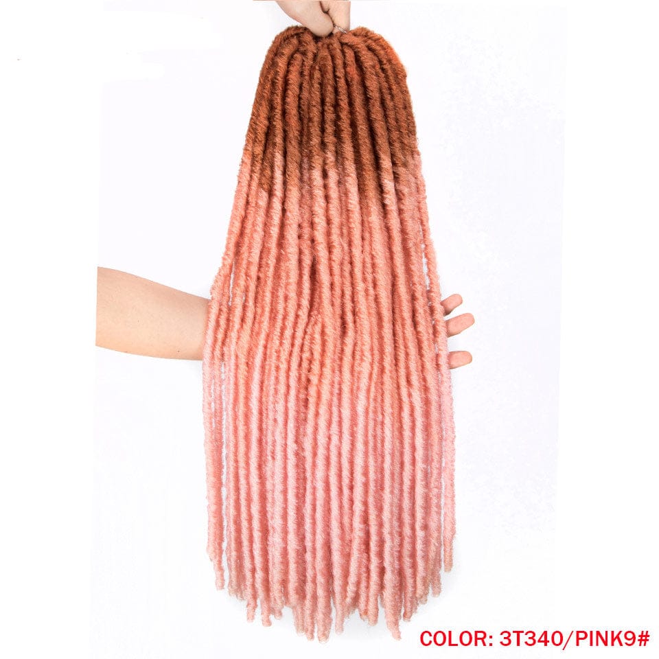 18 Inches / 3T340/PINK 9 best selling long marley wraps supplies afro for dreads real faux bohemian human hair crochet locs