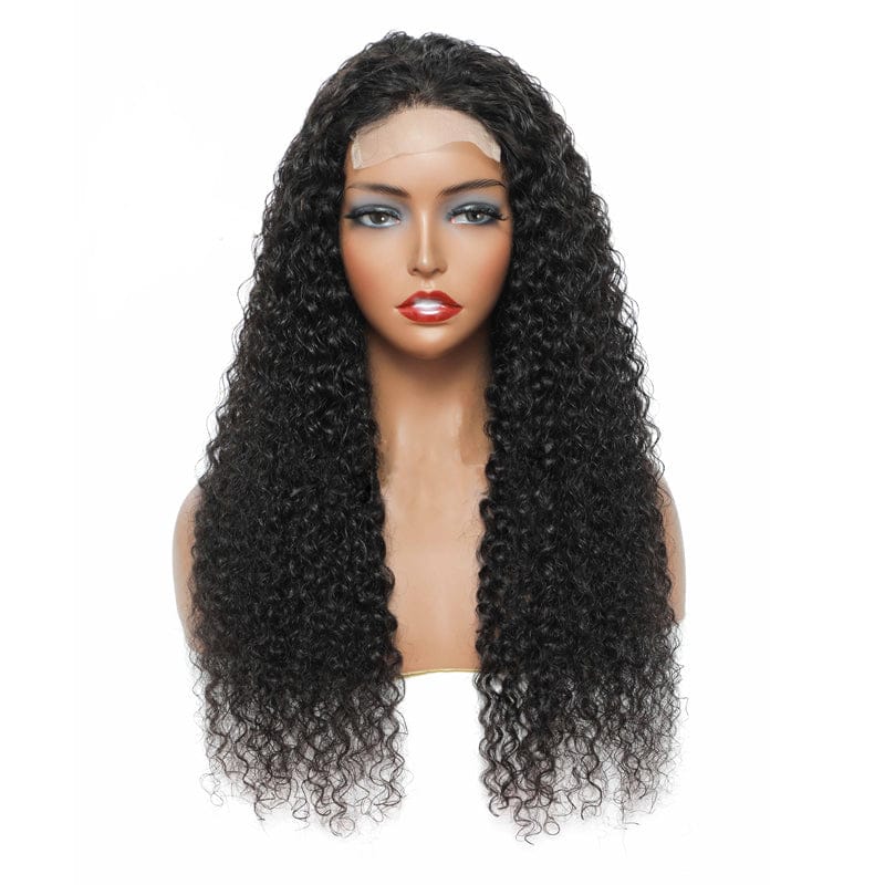 18 Inches / 4*4 lace wig Cheap Wholesale Wig OEM Vendors In China Unprocessed Human Hair Long Size 28 30 Inch Deep Wave 4x4 Swiss Lace Human Hair Wigs