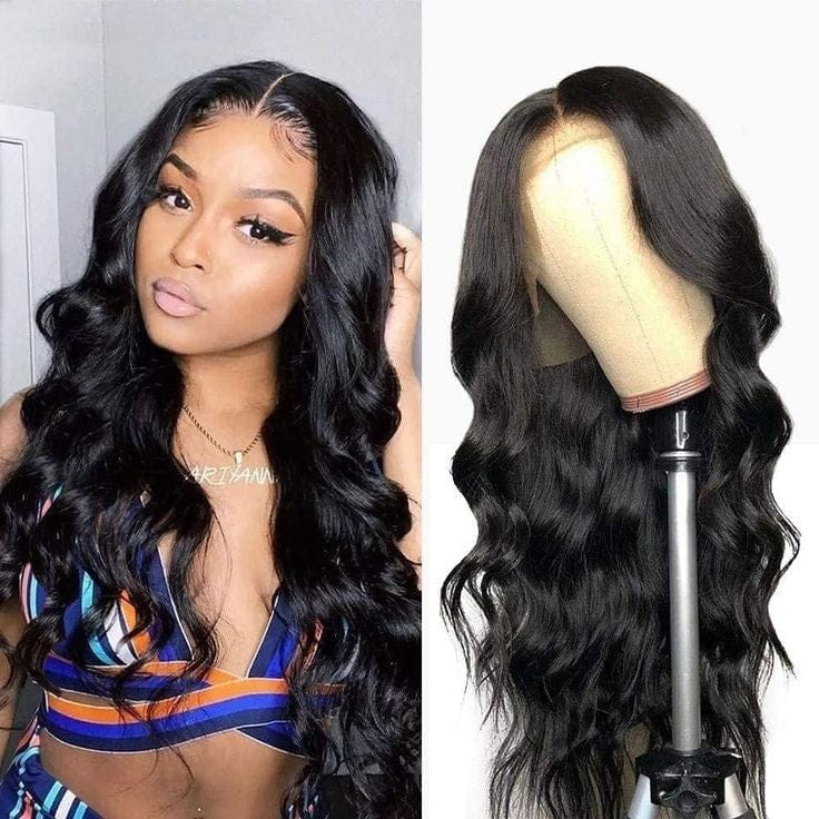 18 Inches / body Wholesale Raw Indian Virgin 180% Density Human Hair Hd Full Lace Frontal Wig Natural 4x4 Transparent Lace Front Human Hair Wigs