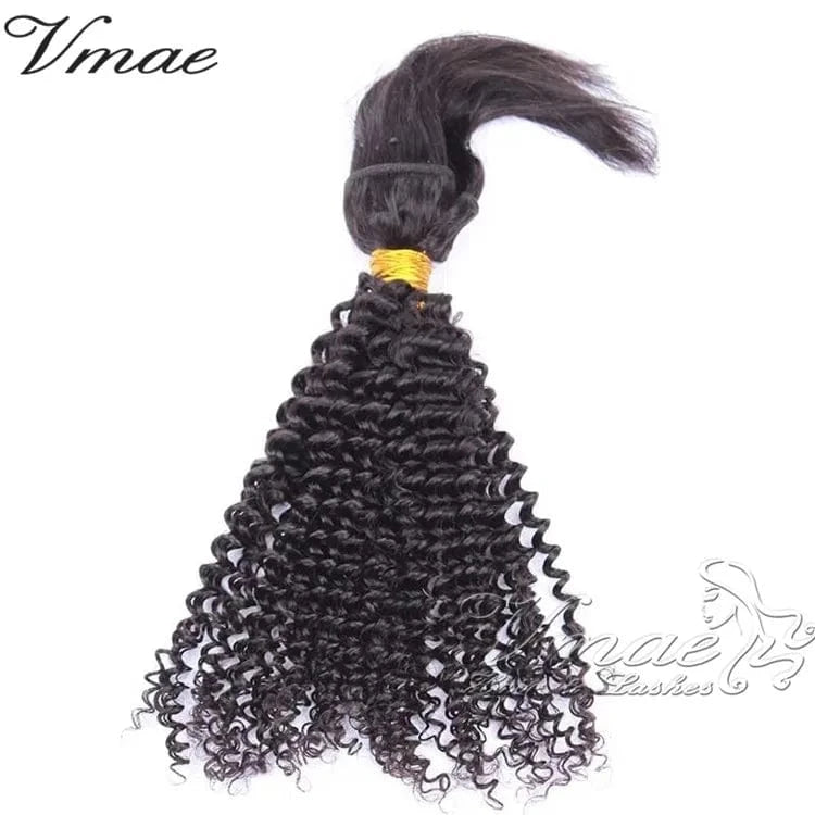 18 Inches / Kinky Curly VMAE Brazilian Virgin Kinky Curly 3A 3B 3C 4A 4B 4C Natural Black unprocessed Soft Cuticle Aligned Braid In Bundles Human Hair