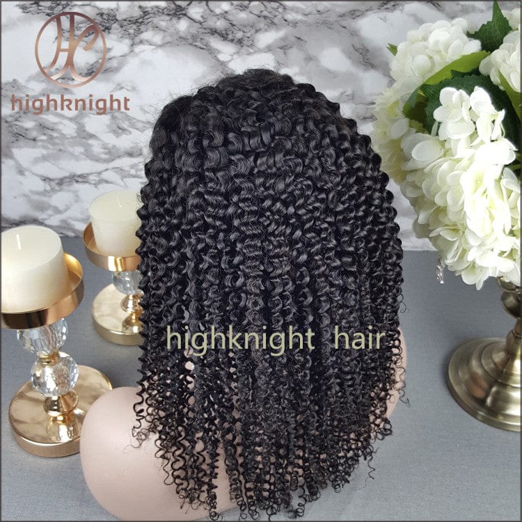 18 Inches / Natural Color Highknight Cheap Price 100% Mink Brazilian Virgin Human Hair 360 Lace Frontal Wigs For Black Women