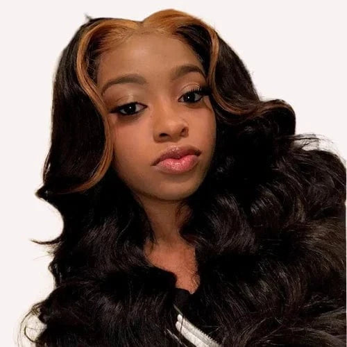18 Inches / ombre Factory Price 10A grade Virgin Human Hair Wig Ombre Piano Color Full Lace Highlight Wig 13x4
