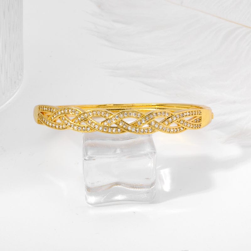 18cm / SY-B0023 High Quality 18k Gold Plated Minimalist Brass Cuff Bracelet For Women