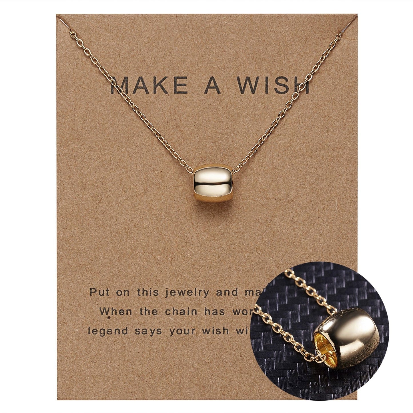 18inches / Champagne Jewelry Fashion Mother's day gift Heart Minimalist With Multicolor Stones Rainbow Gem Pearl Couple Lover Ball Pendant Necklaces