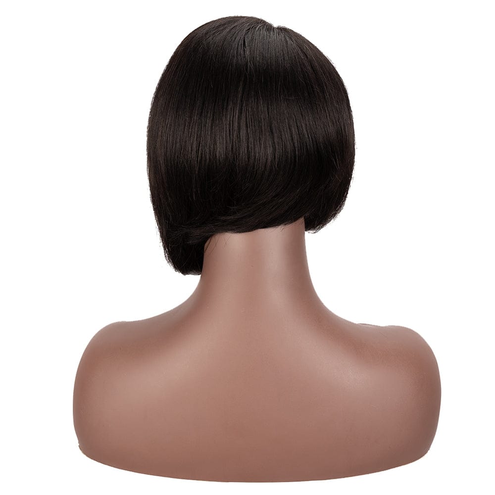 1B Hot Selling Human hair Bob Lace Front Wigs Natural Brazilian Remy Human Hair Wigs Pixie Cut Lace Part Wig For Women