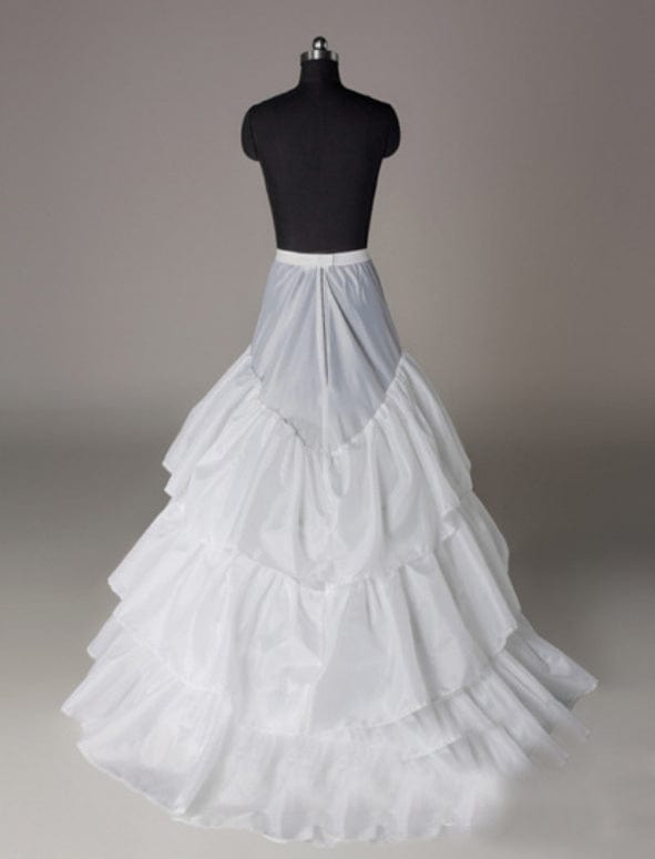 1pcs/bag / One size fit all Manufacturer made 3 hoops lotus leaf yarn underskirt drop shipping mermaid petticoat for A line Wedding dress