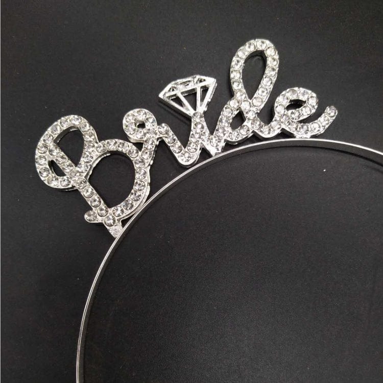 2 Dropshipping Letter Bride Diamond Headband European and American Metal Headband Crown Headwear Party Headwear