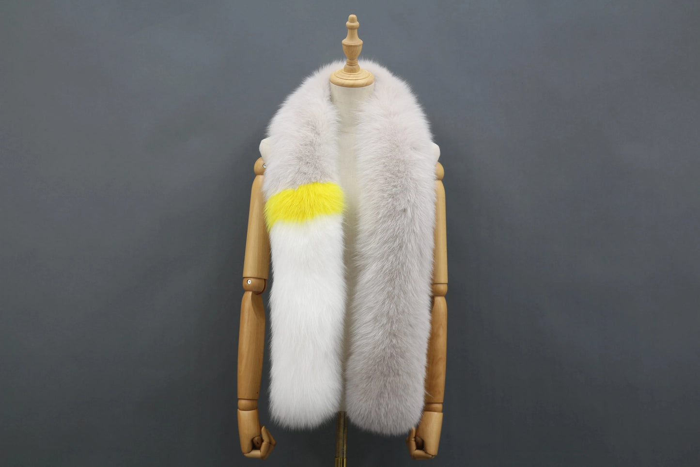 2 Modern Long Hair Genuine Fox Fur Accessory Lady Winter fox Fur Scarf
