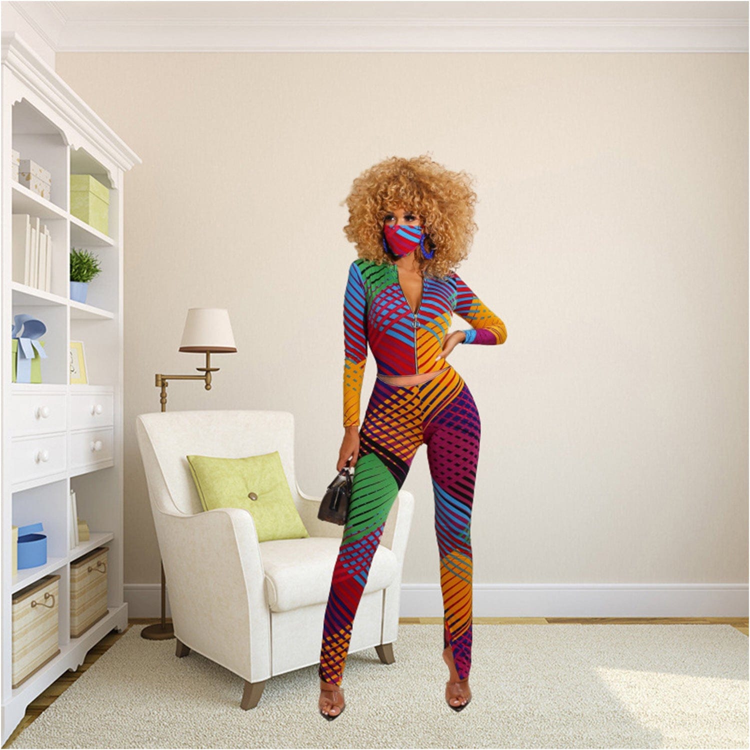 2 Piece Outfits for Women Tracksuits Sweatsuits Set Long Sleeve Crop Tops Jackets and Flared Long Pant Sets