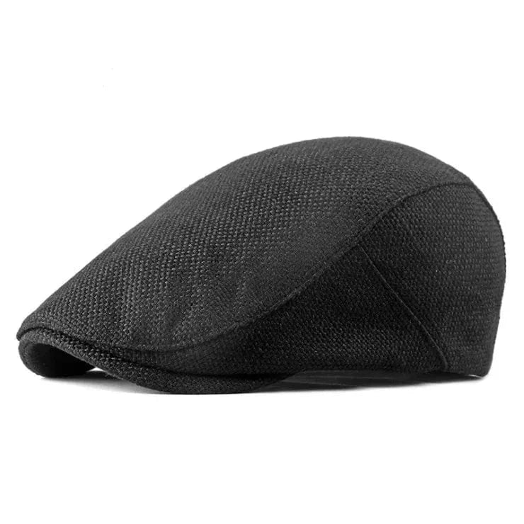 2 Wholesale Custom cheap cotton Plain Newsboy  Cotton ivy Cap black